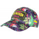 Casquette El Patron Violette et Verte Strass Streetwear Colombia Medellin Baseball CASQUETTES SKR