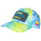 Casquette El Patron Jaune Fluo et Bleue Strass Streetwear Medellin Baseball CASQUETTES SKR