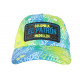 Casquette El Patron Jaune Fluo et Bleue Strass Streetwear Medellin Baseball CASQUETTES SKR