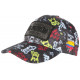 Casquette El Patron Noire et Rouge Strass Streetwear Colombia Baseball CASQUETTES SKR