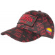 Casquette El Patron Rouge et Noire Strass Streetwear Medellin Baseball CASQUETTES SKR