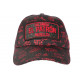 Casquette El Patron Rouge et Noire Strass Streetwear Medellin Baseball CASQUETTES SKR