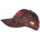 Casquette El Patron Rouge et Noire Strass Streetwear Medellin Baseball CASQUETTES SKR