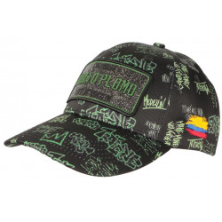 Casquette Plata o Plomo Noire et Verte Strass Streetwear Colombia Baseball CASQUETTES SKR