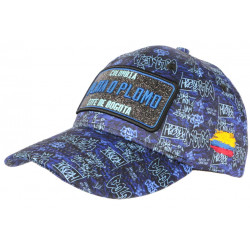 Casquette Plata o Plomo Bleue Paillettes Strass Streetwear Colombia Baseball CASQUETTES SKR