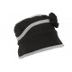 Beret Bonnet Femme Gris et Noir Chapeau Polaire Hiver Monia CHAPEAUX Léon montane