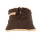 Beret Bonnet Femme Marron et Beige Chapeau Polaire Hiver Monia CHAPEAUX Léon montane