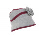 Beret Bonnet Femme Bordeaux et Gris Chapeau Polaire Hiver Monia CHAPEAUX Léon montane