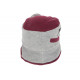 Beret Bonnet Femme Bordeaux et Gris Chapeau Polaire Hiver Monia CHAPEAUX Léon montane