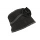 Beret Bonnet Femme Noir et Gris Chapeau Polaire Hiver Monia CHAPEAUX Léon montane