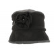 Beret Bonnet Femme Noir et Gris Chapeau Polaire Hiver Monia CHAPEAUX Léon montane