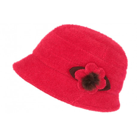 Chapeau Femme Rouge Laine Hiver Classe Chaud Beret Cloche Chacy CHAPEAUX Léon montane