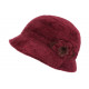 Chapeau Femme Bordeaux Laine Mode Hiver Chaud Beret Cloche Chacy CHAPEAUX Léon montane