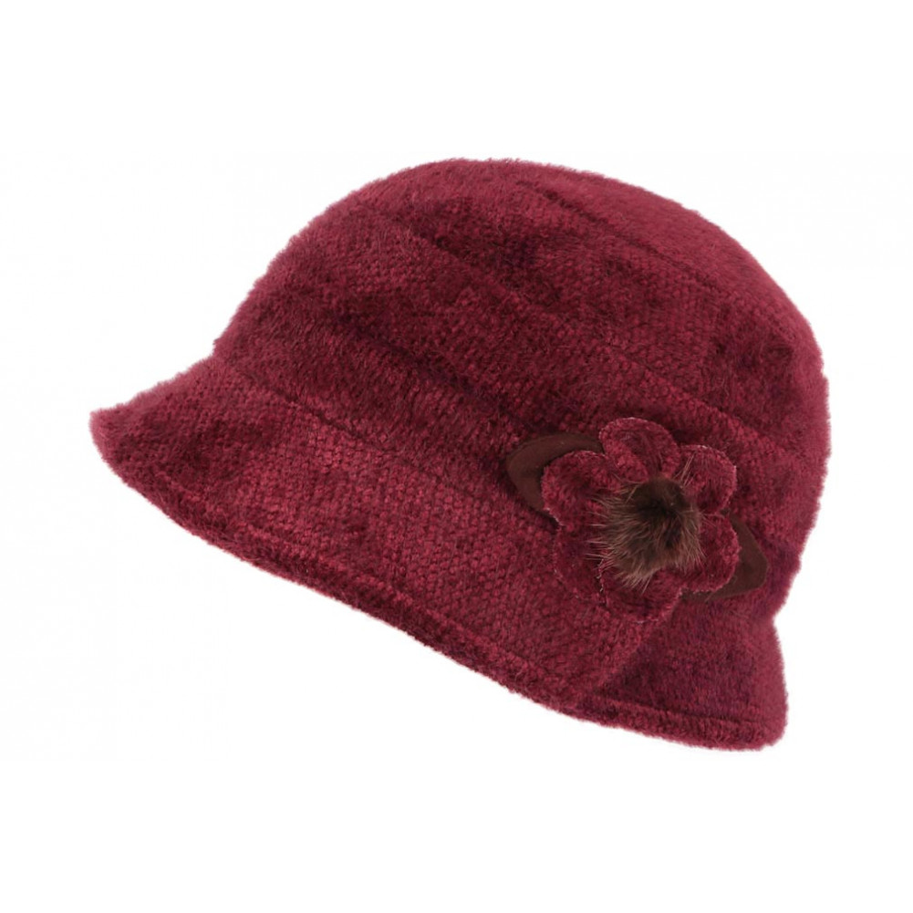Chapeau femme bordeaux hiver, bonnet beret laine tendance livré 48h!