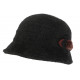 Chapeau Femme Noir en Laine Mode Hiver Chaud Beret Cloche Chacy CHAPEAUX Léon montane