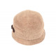 Chapeau Femme Beige en Laine Mode Hiver Chaud Beret Cloche Chacy CHAPEAUX Léon montane