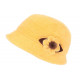 Chapeau Femme Jaune en Laine Mode Hiver Chaud Beret Cloche Chacy CHAPEAUX Léon montane