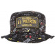 Chapeau Bob El Patron Noir et Doré Medellin Colombia Streetwear BOB SKR