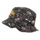 Chapeau Bob El Patron Noir et Doré Medellin Colombia Streetwear BOB SKR