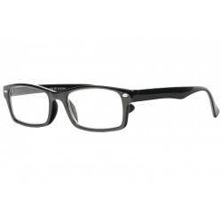 Lunettes de lecture noires rectangles epurees classes Roff Lunettes Loupes Proloupe