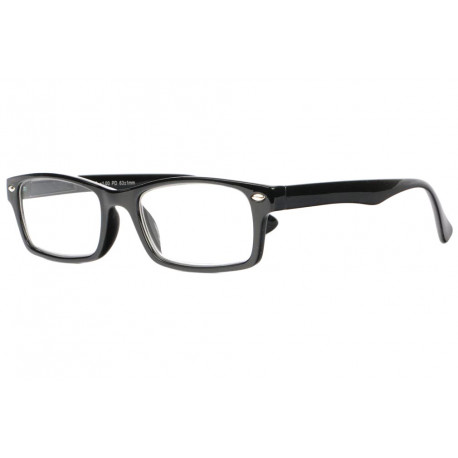 Lunettes de lecture noires rectangles epurees classes Roff Lunettes Loupes Proloupe