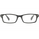 Lunettes de lecture noires rectangles epurees classes Roff Lunettes Loupes Proloupe