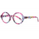 Grandes Lunettes de Lecture Rondes Roses a Fleurs Femme Giny Lunettes Loupes New Time