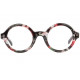 Grandes Lunettes de Lecture Rondes Rouges a Fleurs Femme Giny Lunettes Loupes New Time