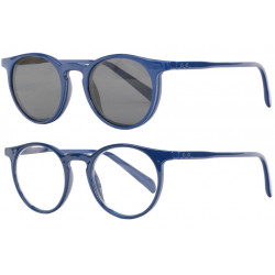 Lunettes Loupe Solaires Clip Magnetique Bleues Rondes Syna Lunettes Loupe Solaire New Time