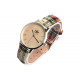 Montre Femme Originale Beige Bracelet Carreaux Ecossais Scostya Montre Michael John