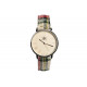 Montre Femme Originale Beige Bracelet Carreaux Ecossais Scostya Montre Michael John