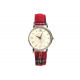 Montre Femme Rouge Fantaisie Bracelet Carreaux Ecossais Scostya Montre Michael John