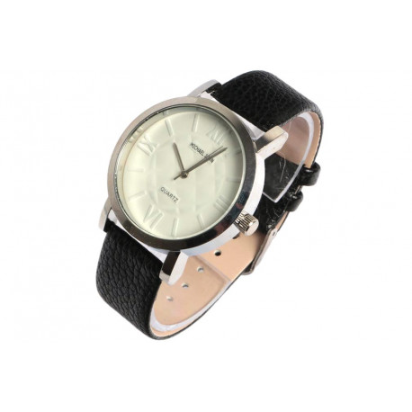 Grosse Montre Homme Noire et Blanche Tendance Classe Gaika Montre Michael John