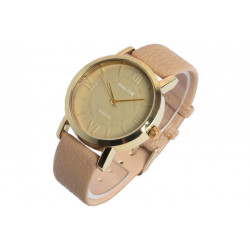 Grosse Montre Beige et Doree Tendance et Fashion Gaika Montre Michael John