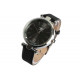 Belle Montre Homme Bracelet Cuir Noir Classe Gaika Montre Michael John