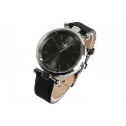 Belle Montre Homme Bracelet Cuir Noir Classe Gaika Montre Michael John