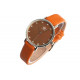 Montre Femme Strass Marron et Argent Fantaisie Laly Montre Michael John