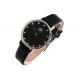 Montre Femme Strass Noire Boitier Argent Fantaisie Laly Montre Michael John