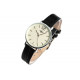 Montre Femme Noire et Argent Cuir Tendance Lisa Montre Michael John