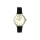 Montre Femme Noire et Argent Cuir Tendance Lisa Montre Michael John