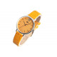 Montre Femme Jaune et Argent Cuir Tendance Lisa Montre Michael John