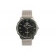 Grande Montre Maille Milanaise Argent et Noire Tendance Kanga Montre Michael John