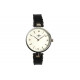 Montre Femme Cuir Noire et Strass Classe Originale Lily Montre Michael John