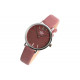 Montre Femme Violette et Argent Cuir Tendance Lisa Montre Michael John