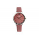 Montre Femme Violette et Argent Cuir Tendance Lisa Montre Michael John