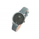 Montre Femme Bleue et Argent Cuir Tendance Lisa Montre Michael John