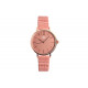 Montre Femme Rose Poudre et Doree Cuir Tendance Lisa Montre Michael John