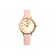 Montre Femme Rose Clair et Doree Cuir Originale Lisa Montre Michael John