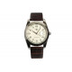 Montre Bracelet Cuir Marron Classe Dateur Etanche Mactur Montre Michael John