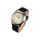 Montre Bracelet Cuir Noir Classe Dateur Etanche Mactur Montre Michael John